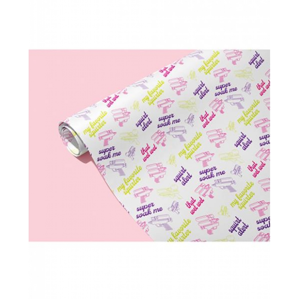 Squirt Alert Naughty Wrapping Paper