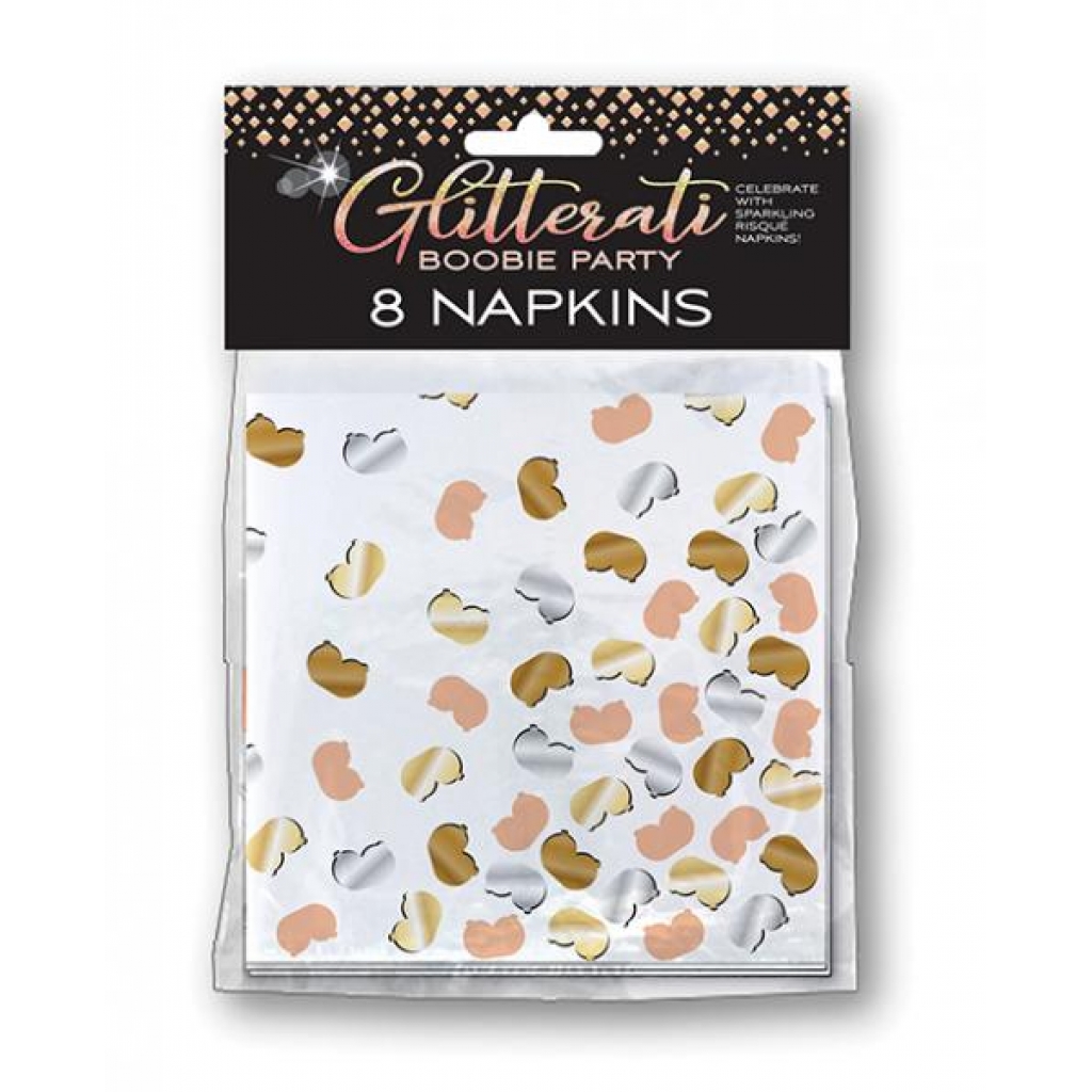 Glitterati Boobie Party Napkins - Pack of 8