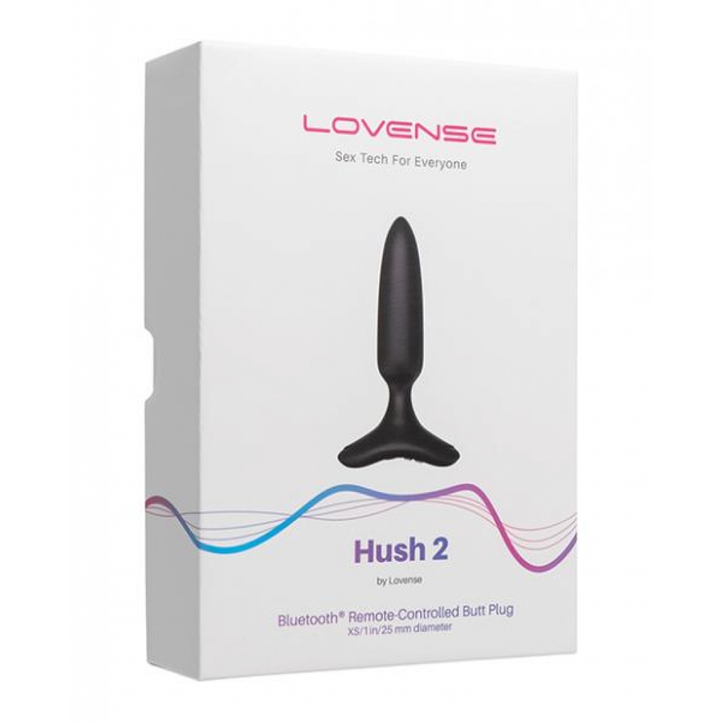 Lovense Hush 2 Vibrating Butt Plug - Black