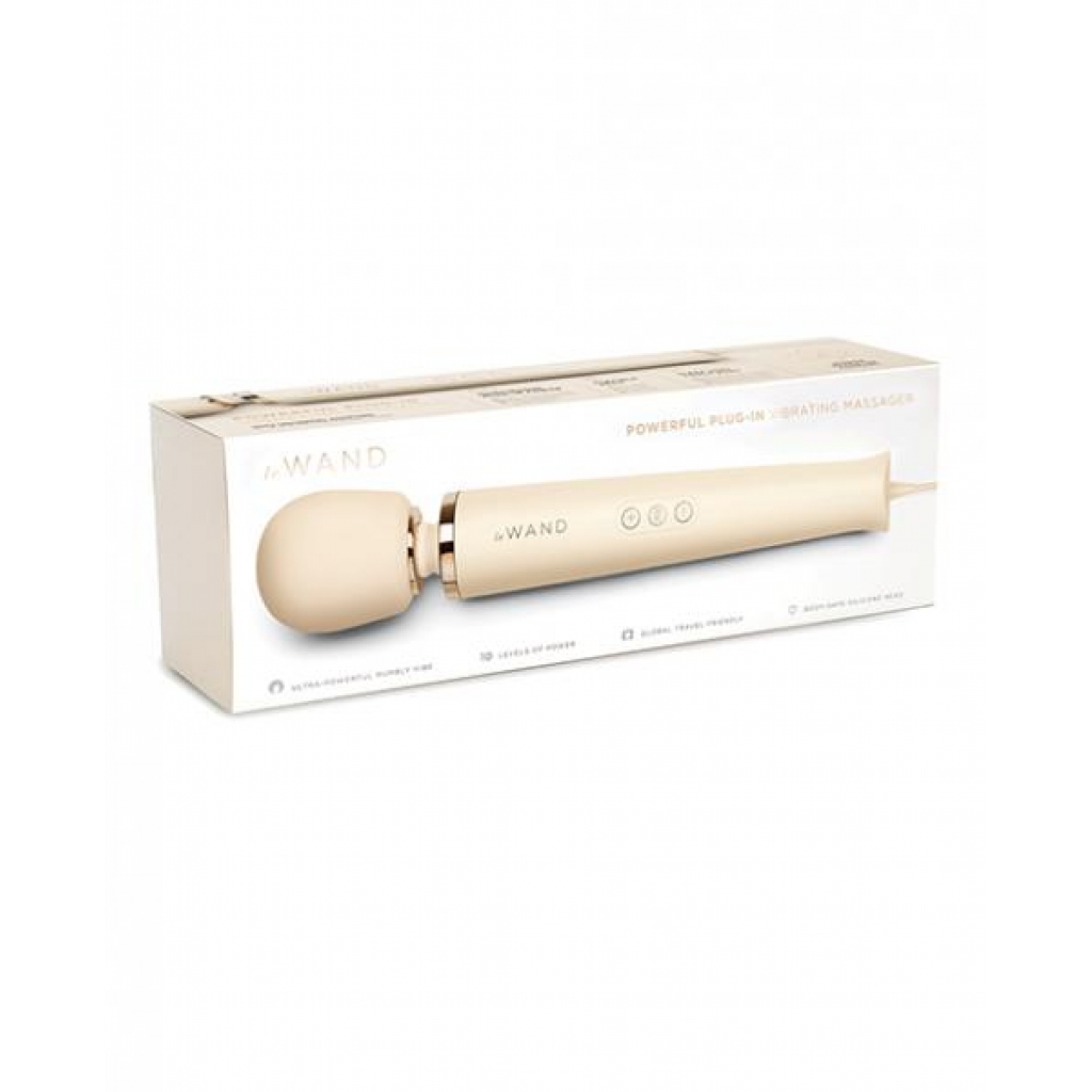 Le Wand Powerful Plug-In Vibrating Massager - Cream