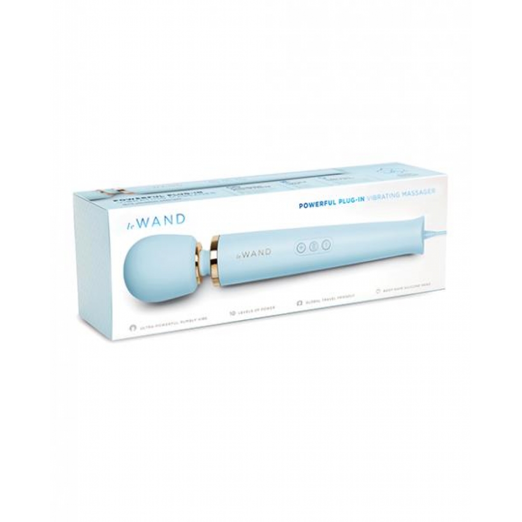 Le Wand Powerful Plug-in Vibrating Massager - Sky Blue