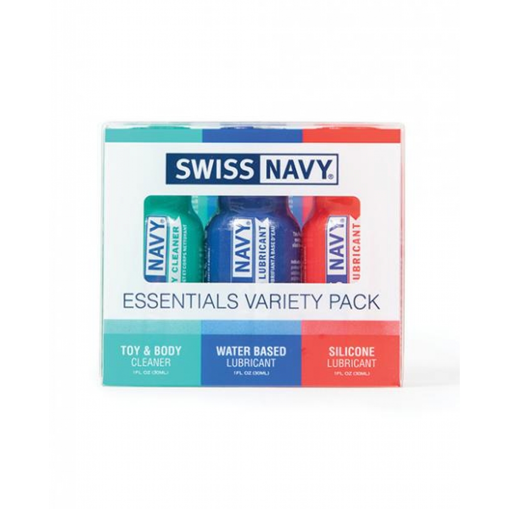 Swiss Navy Essentials Variety Pack Of 3 - 1 Oz