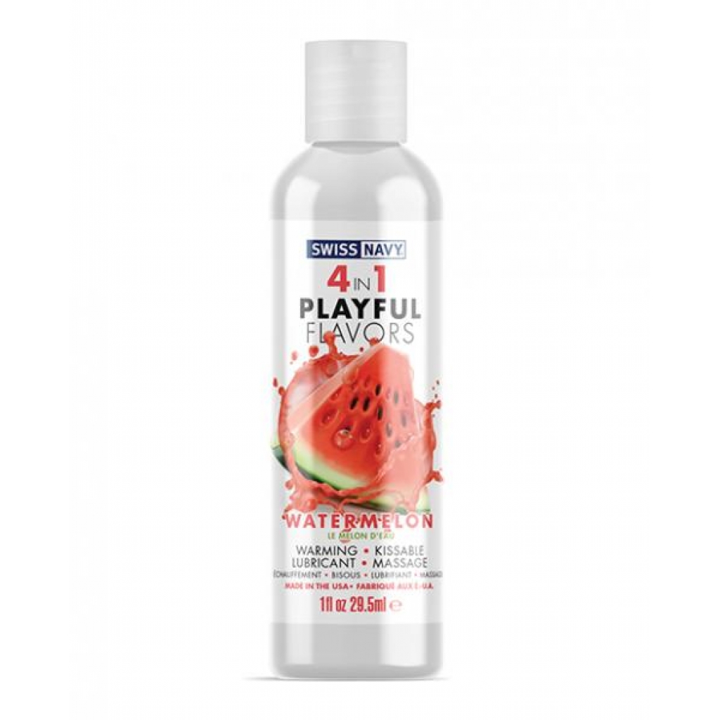 Swiss Navy 4-in-1 Playful Flavors - Watermelon, 1oz