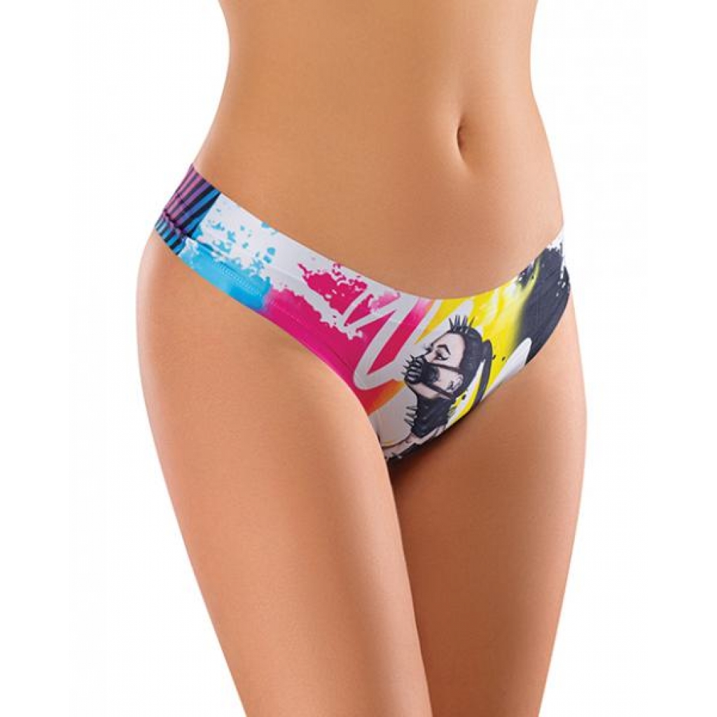 Mememe Cabal Margot Printed Thong - Comfortable Fit