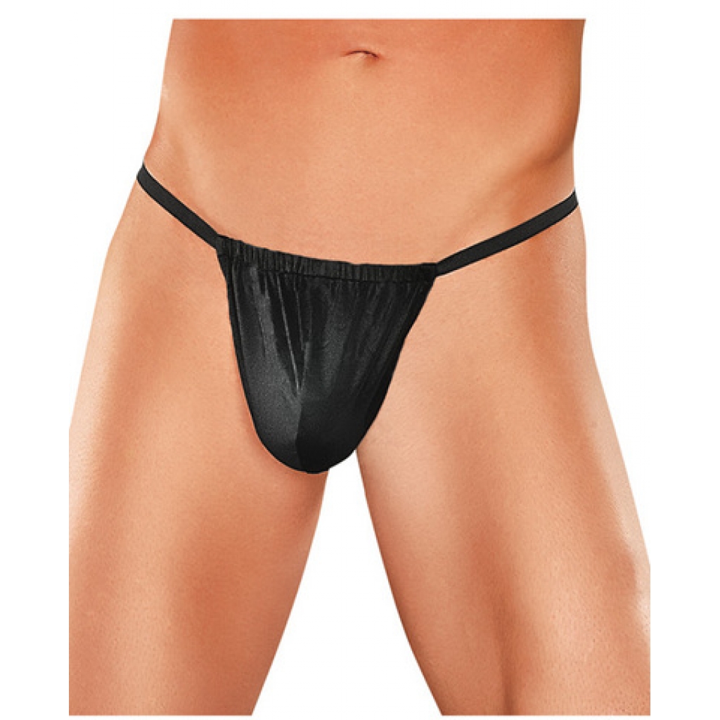 Male Power Posing Thong - Black O/S