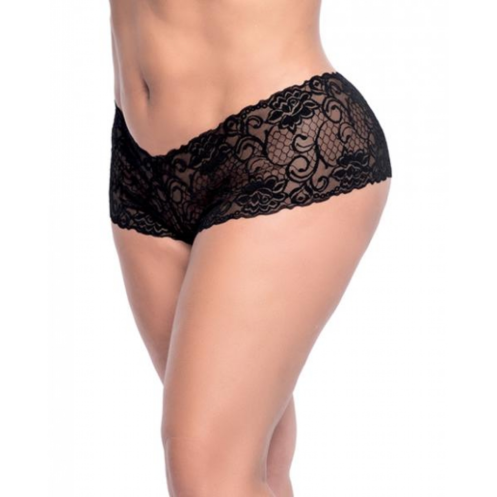 Lace Boyshort Black 1x/2x