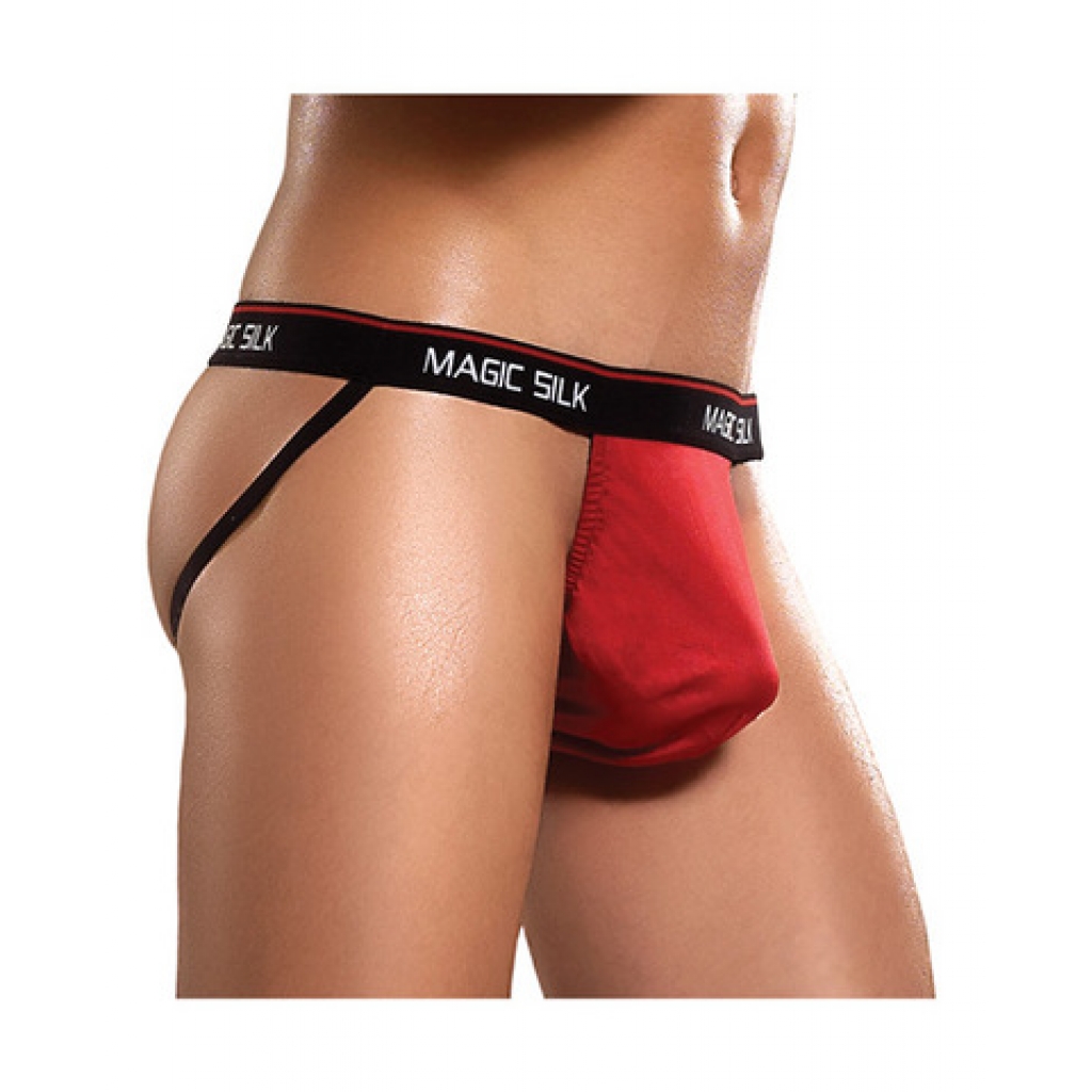 100% Silk Red Jock Strap - Luxurious Comfort