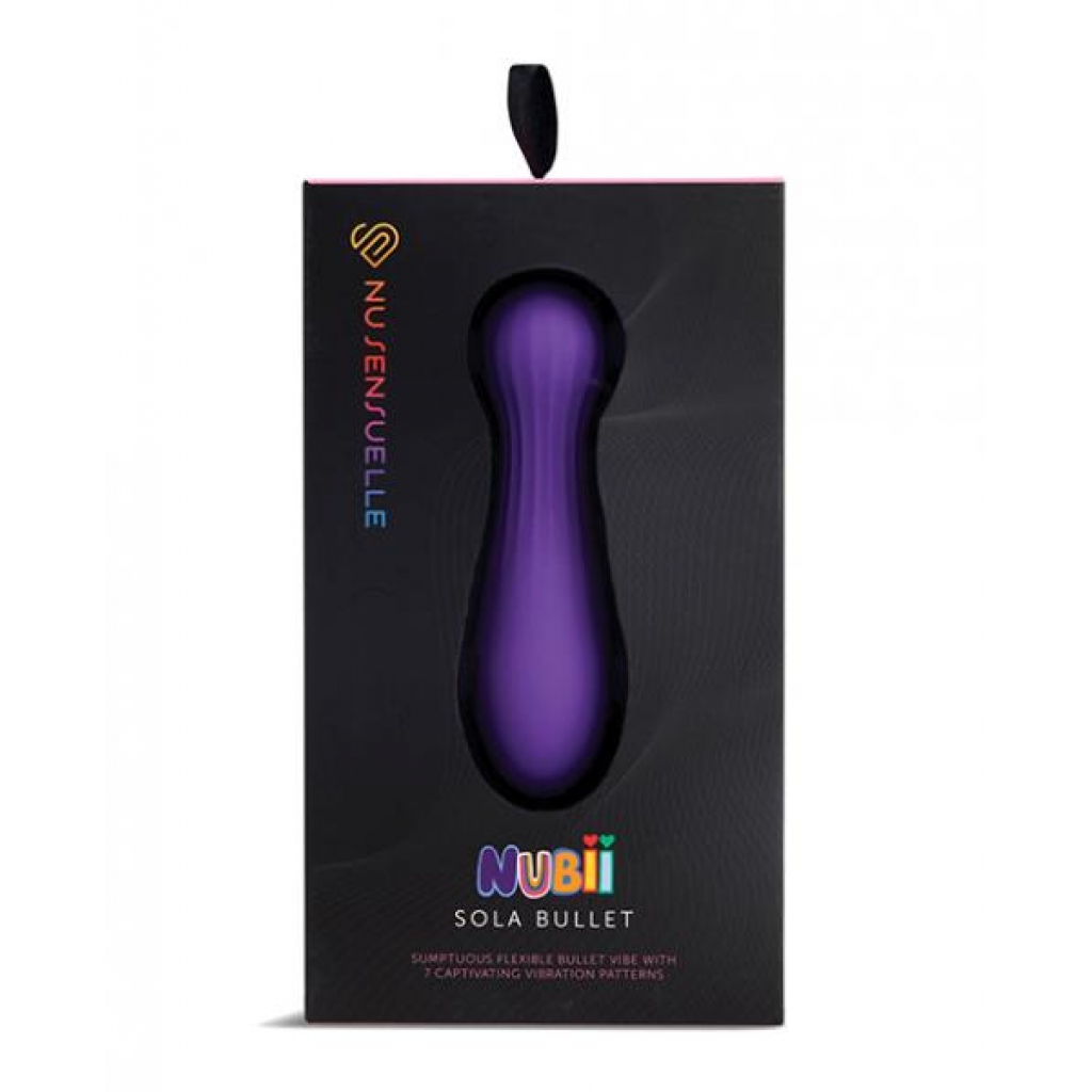 Nu Sensuelle Sola Nubii Flexible Bullet - Purple