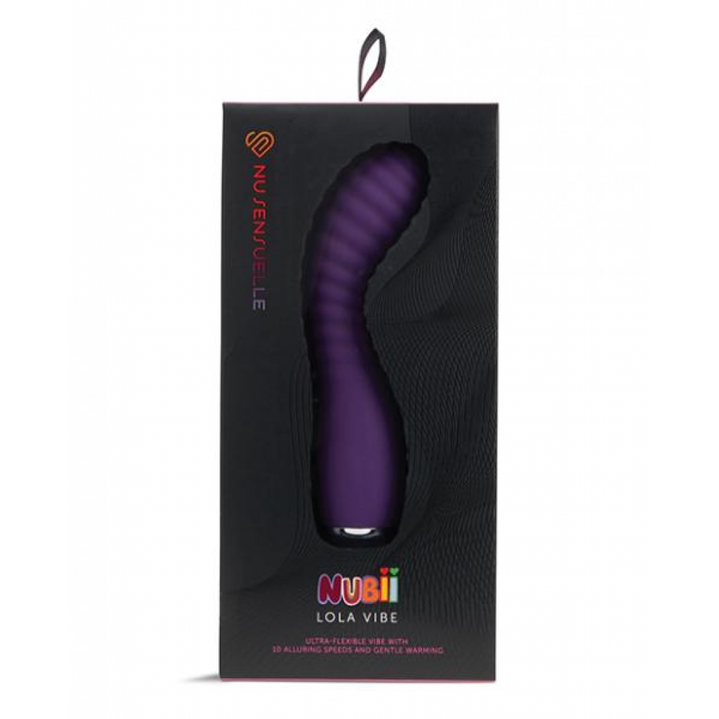 Nu Sensuelle Lola Nubii Flexible Warming Vibe - Purple