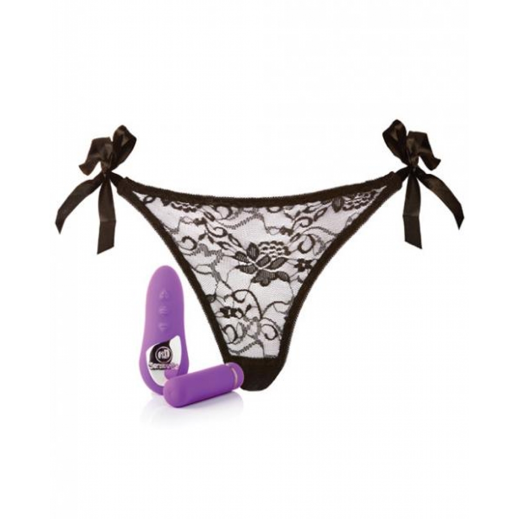 Sensuelle Pleasure Panty with Remote Control Bullet - Purple