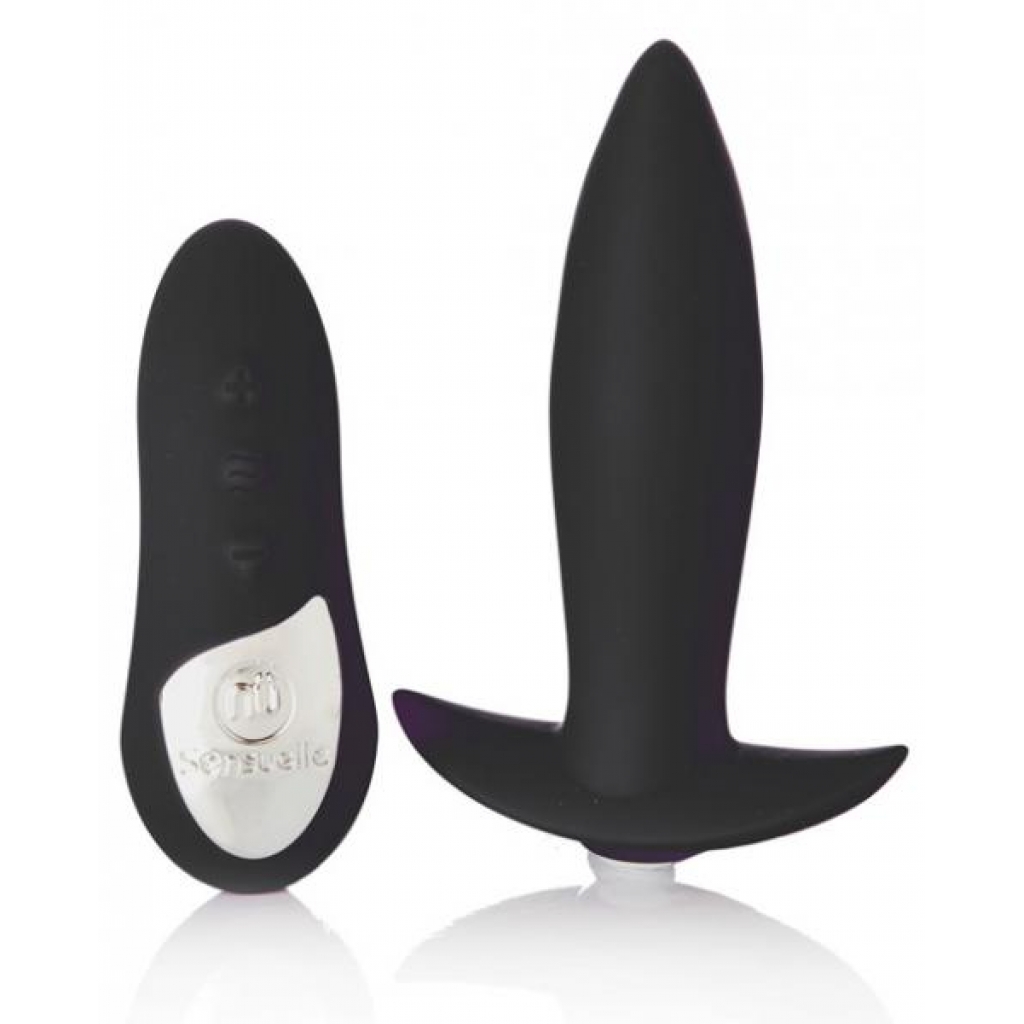 Sensuelle Remote Control Rechargeable Mini Plug Black