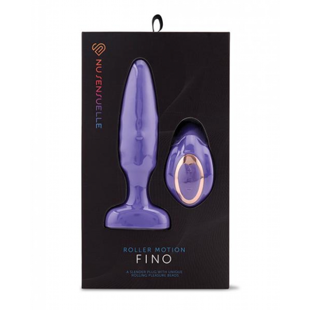 Nu Sensuelle Fino Roller Motion Plug - Ultra Violet