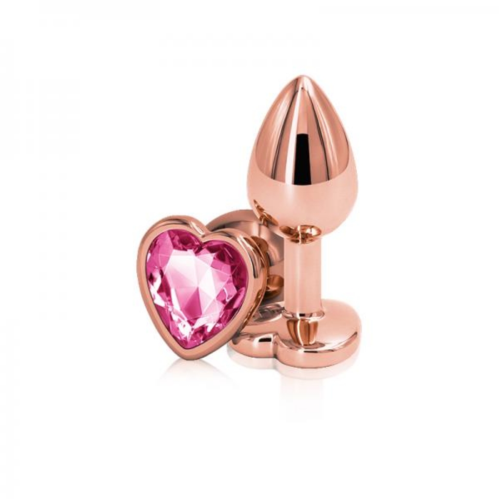 Elegant Rose Gold Heart Anal Toy