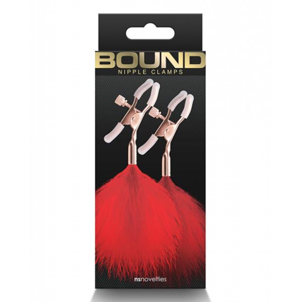 Bound F1 Nipple Clamps - Red