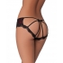 Cage Back Lace Panty - Black/Red L/XL