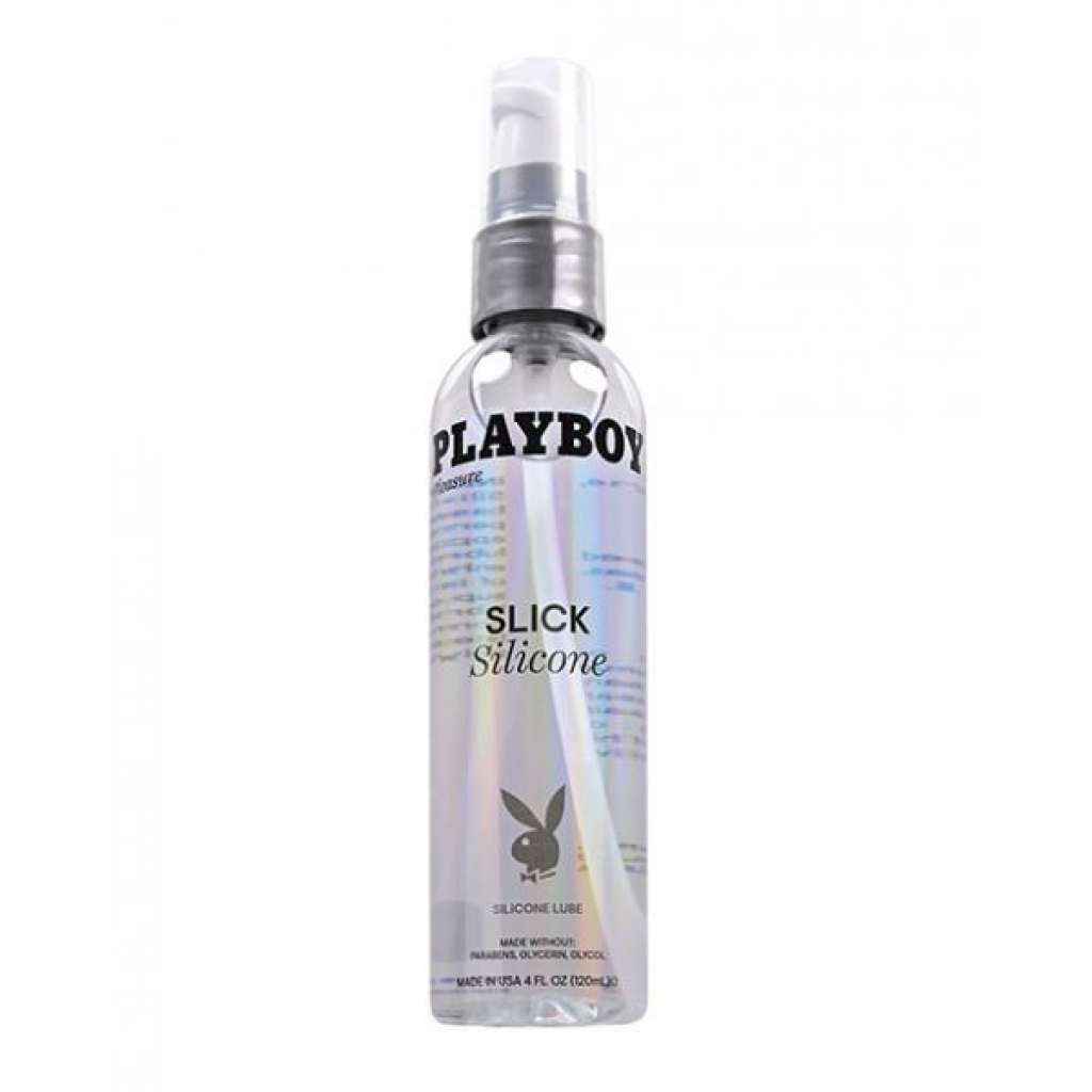 Playboy Pleasure Slick Silicone Lubricant - 4 Oz