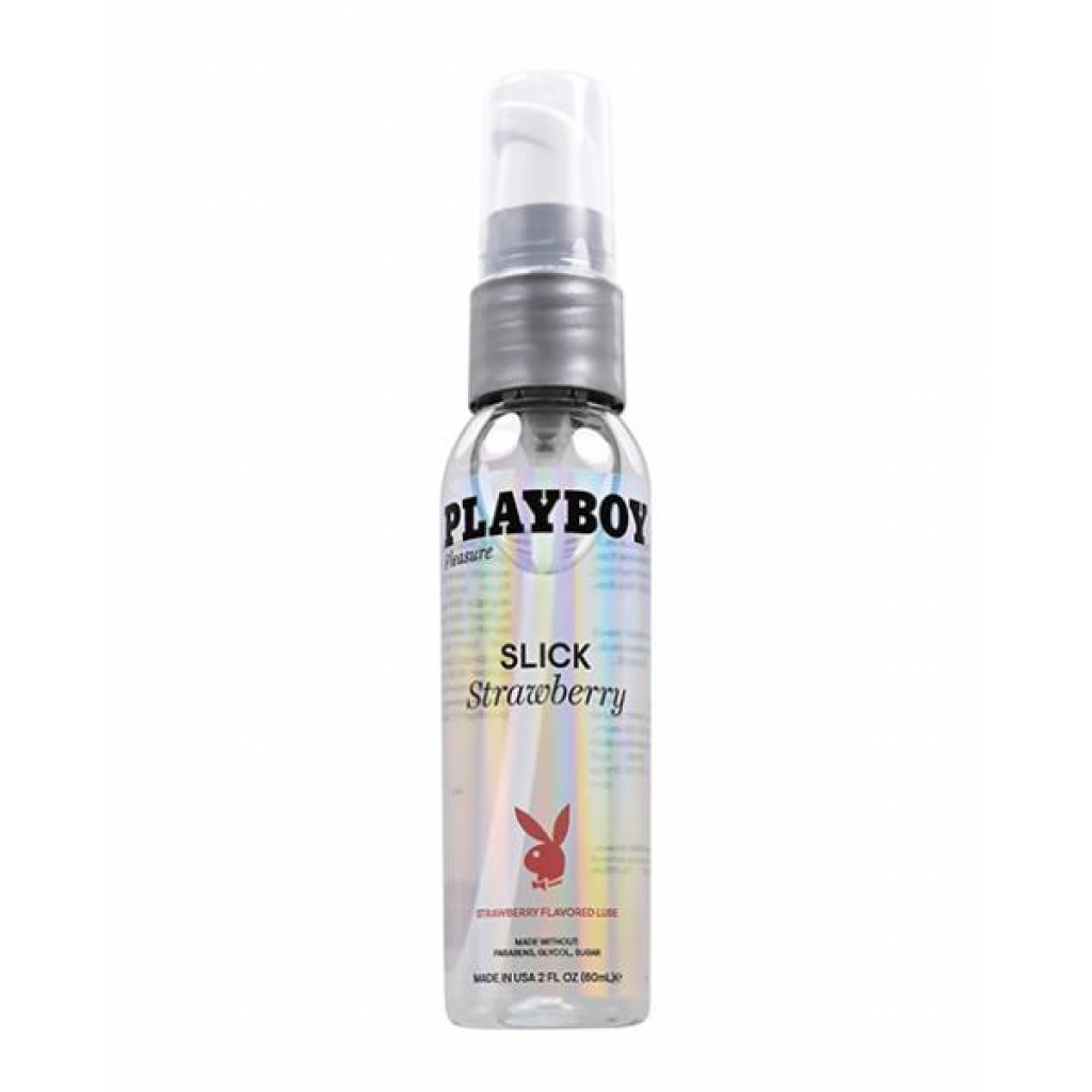 Playboy Pleasure Slick Lubricant - Strawberry 2 Oz