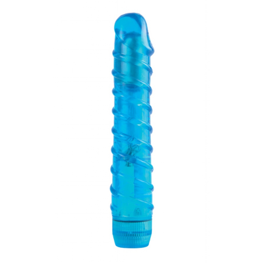 Juicy Jewels Aqua Crystal Vibrator - Blue