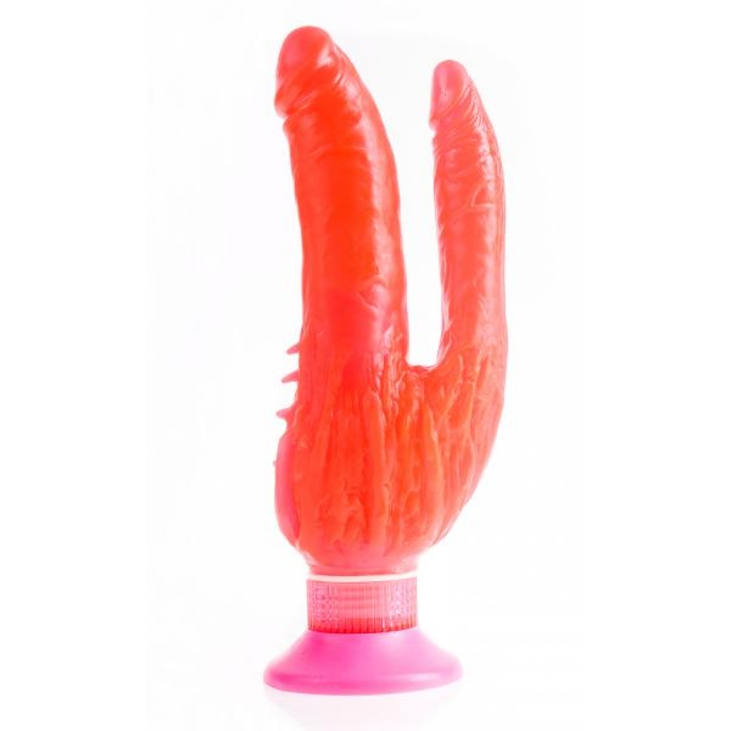 Waterproof Wall Bangers Double Penetrator - Pink