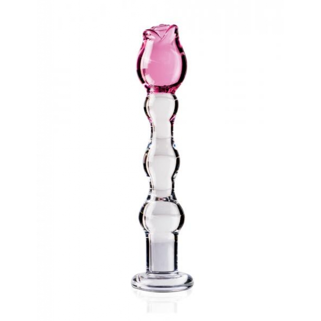 Icicles No.12 Pink Clear Glass Wand