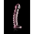 Icicles Hand Blown Glass Massager No. 28 - Pink