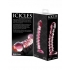 Icicles Hand Blown Glass Massager No. 28 - Pink