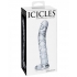 Icicles No.12 Pink Flower Glass Wand