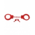 Fetish Fantasy Adjustable Metal Handcuffs - Red