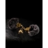 Deluxe Furry Cuffs Black Gold