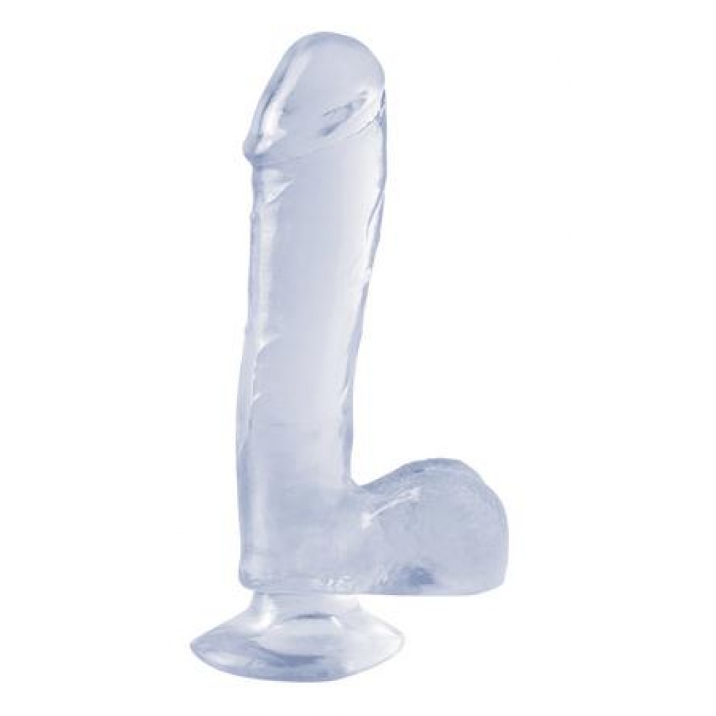 Basix 7.5in Suction Cup Dong - Clear