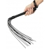 Deluxe Cat-O-Nine Tails Whip - Black