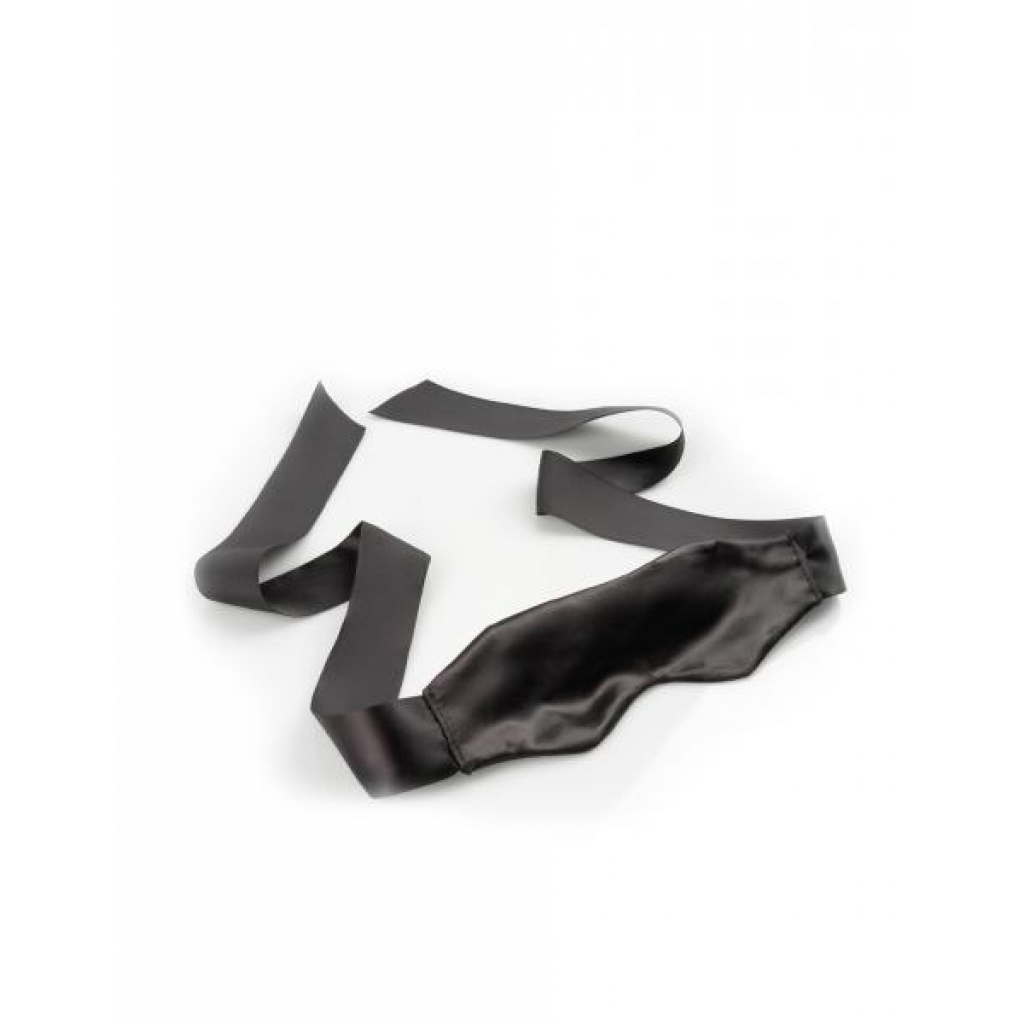 Fetish Fantasy Black Satin Blindfold - OS