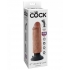 King Penis 6 Inches Vibrating Tan Dildo