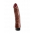 King Penis 7-Inch Realistic Vibrating Dildo - Brown