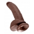 King Penis 9 Inch Double-Ended Dong - Brown