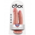 King Penis Double Penetrator Dildo - Beige