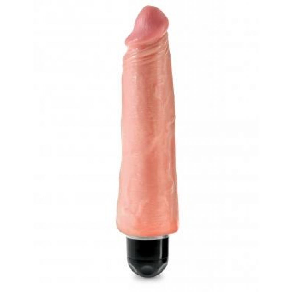 King Penis 8 Inches Vibrating Stiffy – Beige