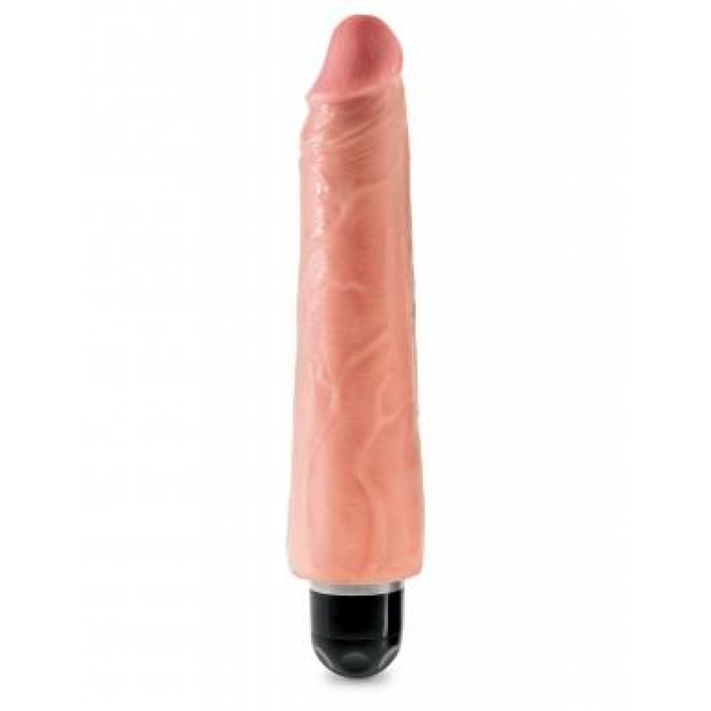 King Penis 9 inches Realistic Vibrating Stiffy Beige