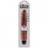 King Penis 10-Inch Vibrating Realistic Brown Dildo