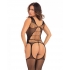 Flight Risk Sheer Bodystocking: Black O/S