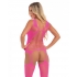 Flight Risk Sheer Bodystocking - Pink O/S