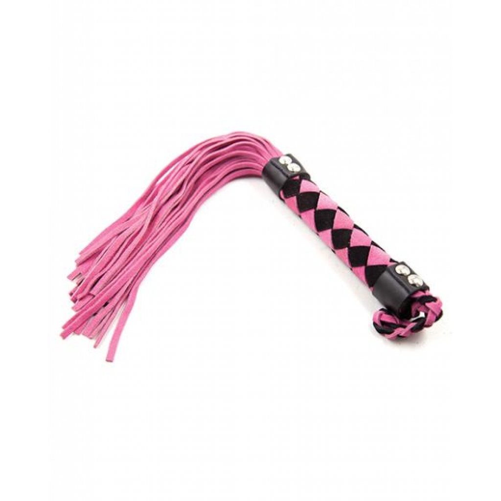 Plesur 15 inches Leather Flogger Pink