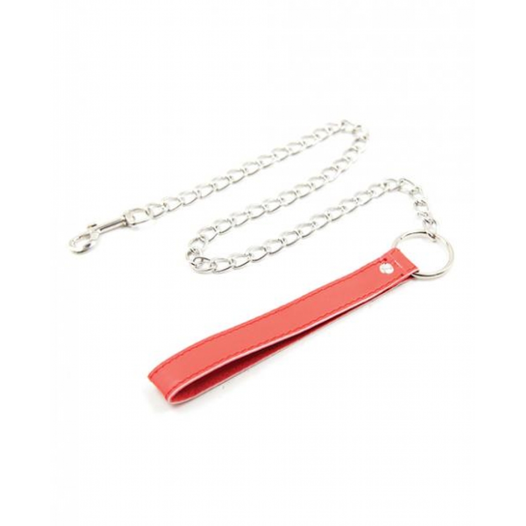 Plesur PVC Vegan Leather Leash - Red