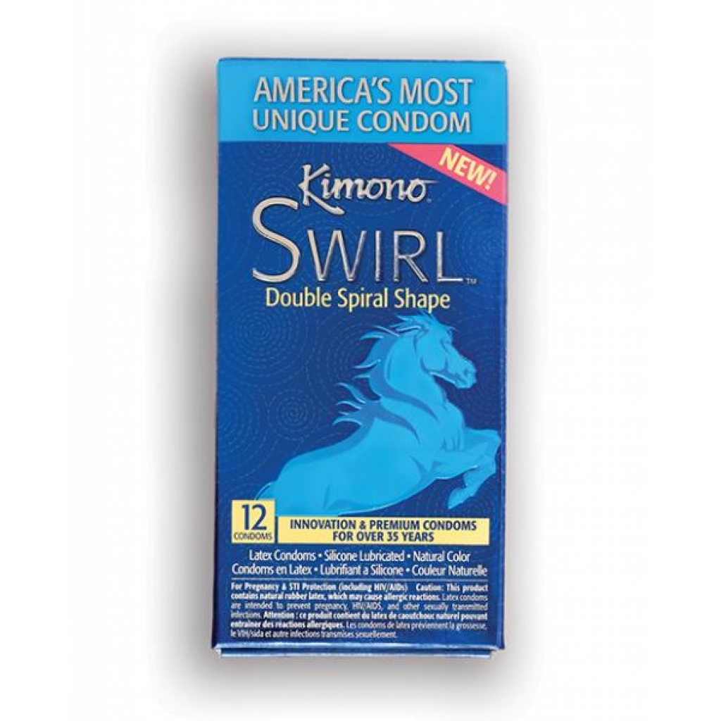 Kimono Swirl Condom: Enhanced Pleasure with Every Roll