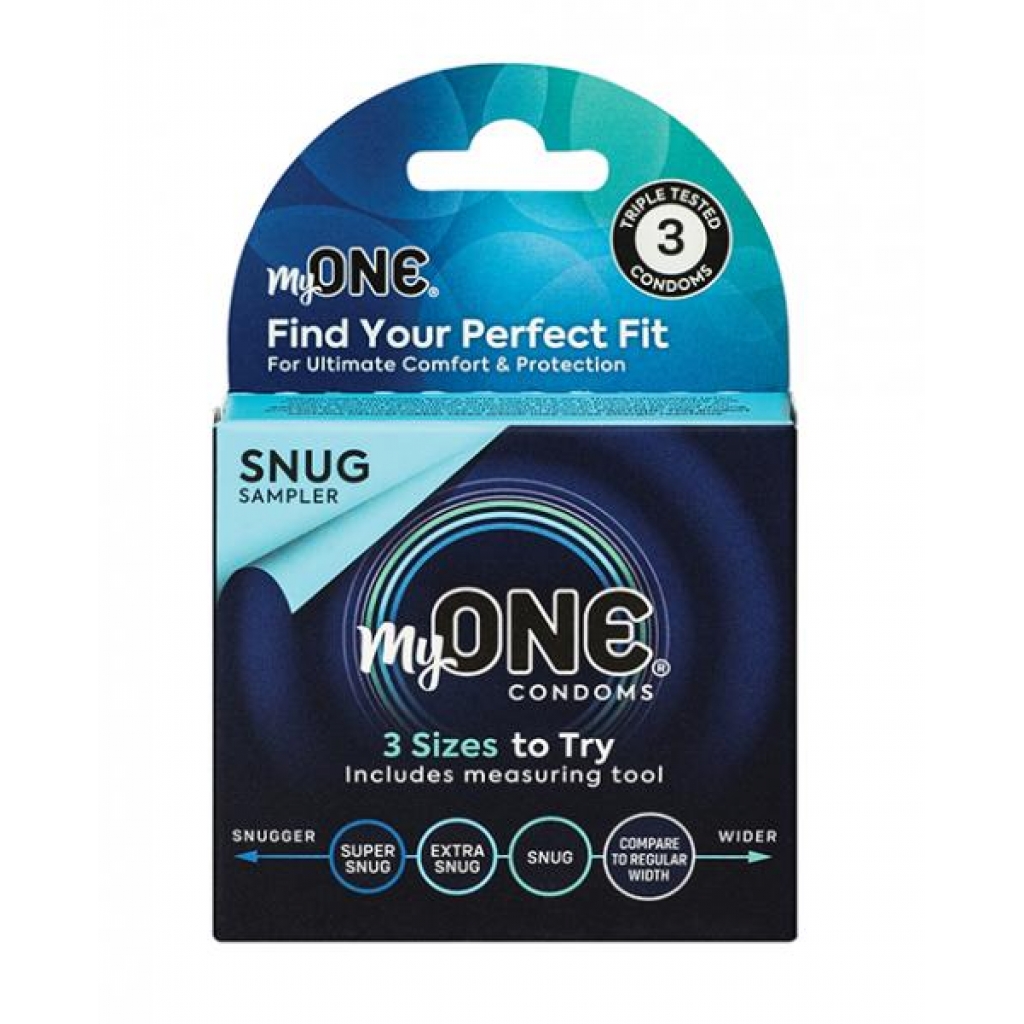 My One Snug Sampler Condoms - Pack of 3