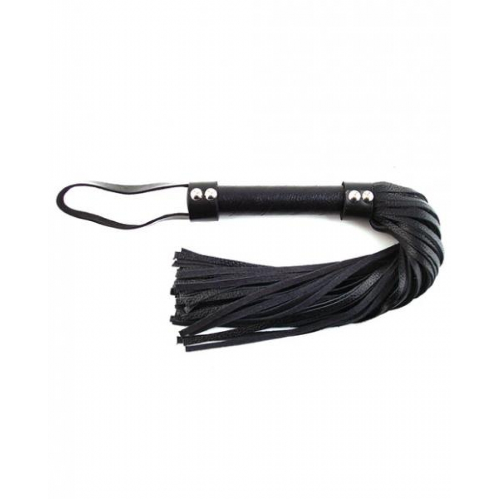 Rouge Short Leather Flogger - Black