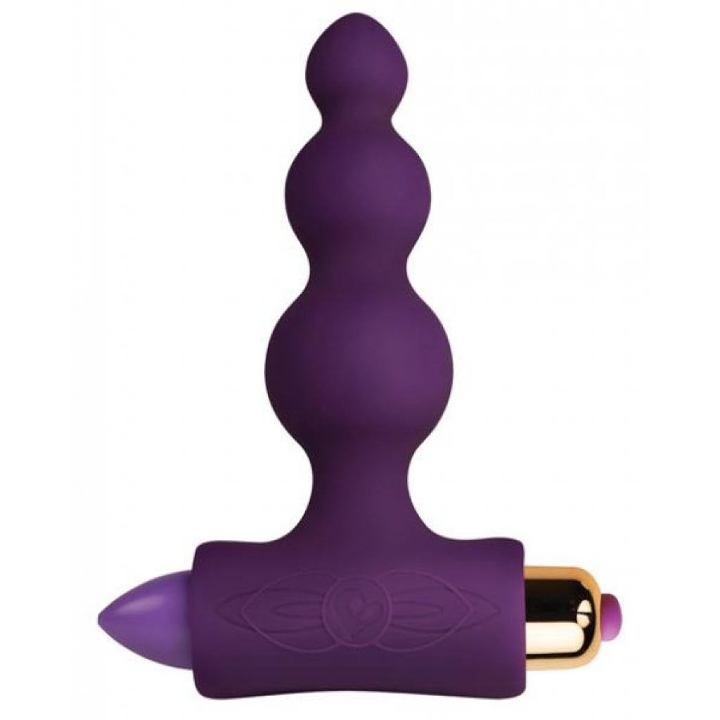 Petite Sensations Bubbles: 7-Function Purple Butt Plug