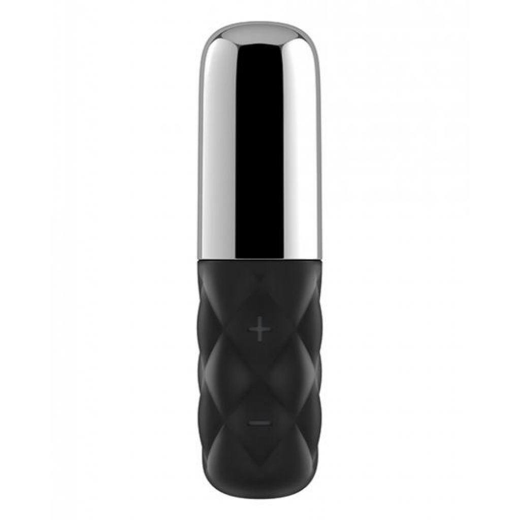 Satisfyer Mini Sparkling Darling Vibrator - Black/Silver