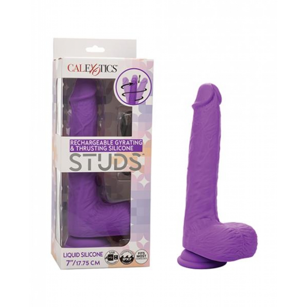 Silicone Studs Rechargeable Gyrating & Thrusting Vibrator