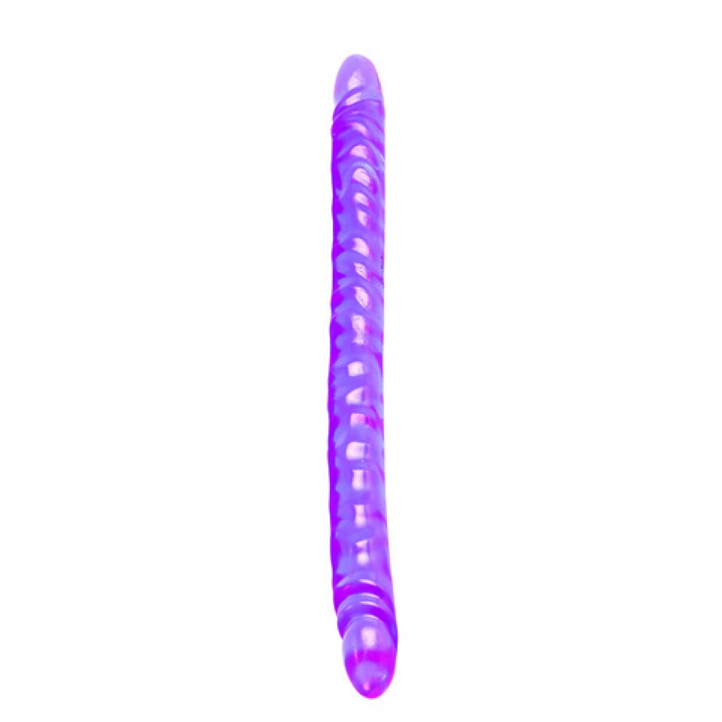 Translucence Slim Jim Duo Double Dong 17.5 Inch - Purple